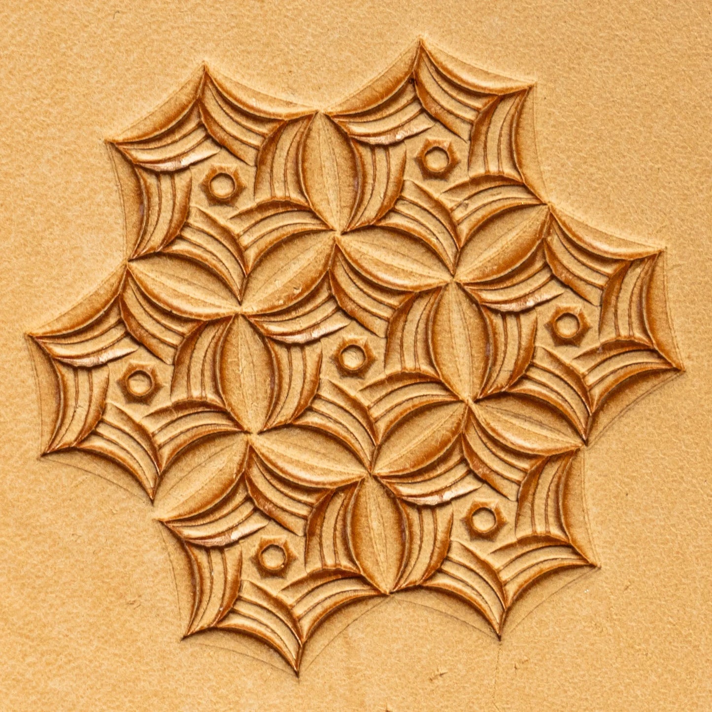 LT110 Geometric Leather Stamping Tool–Web Geometric 20x20mm (11/14" x 11/14")