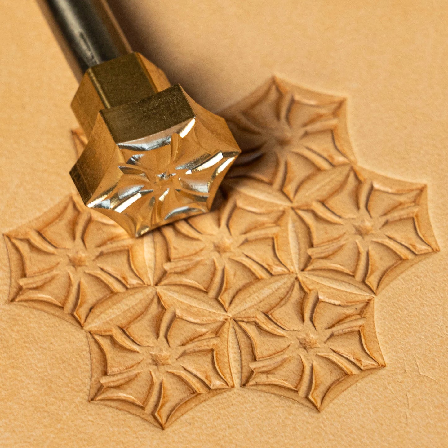 Geometric Leather Stamp – Star Tile