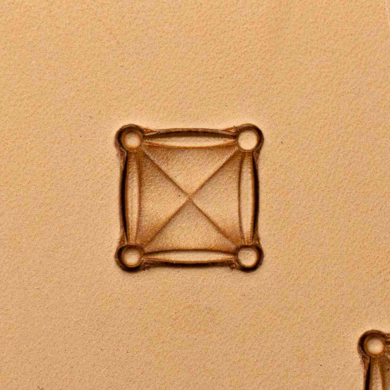 LT172 Geometric Leather Stamping Tool–Grid Lines Geometric 14x14mm (5/9" x 5/9")