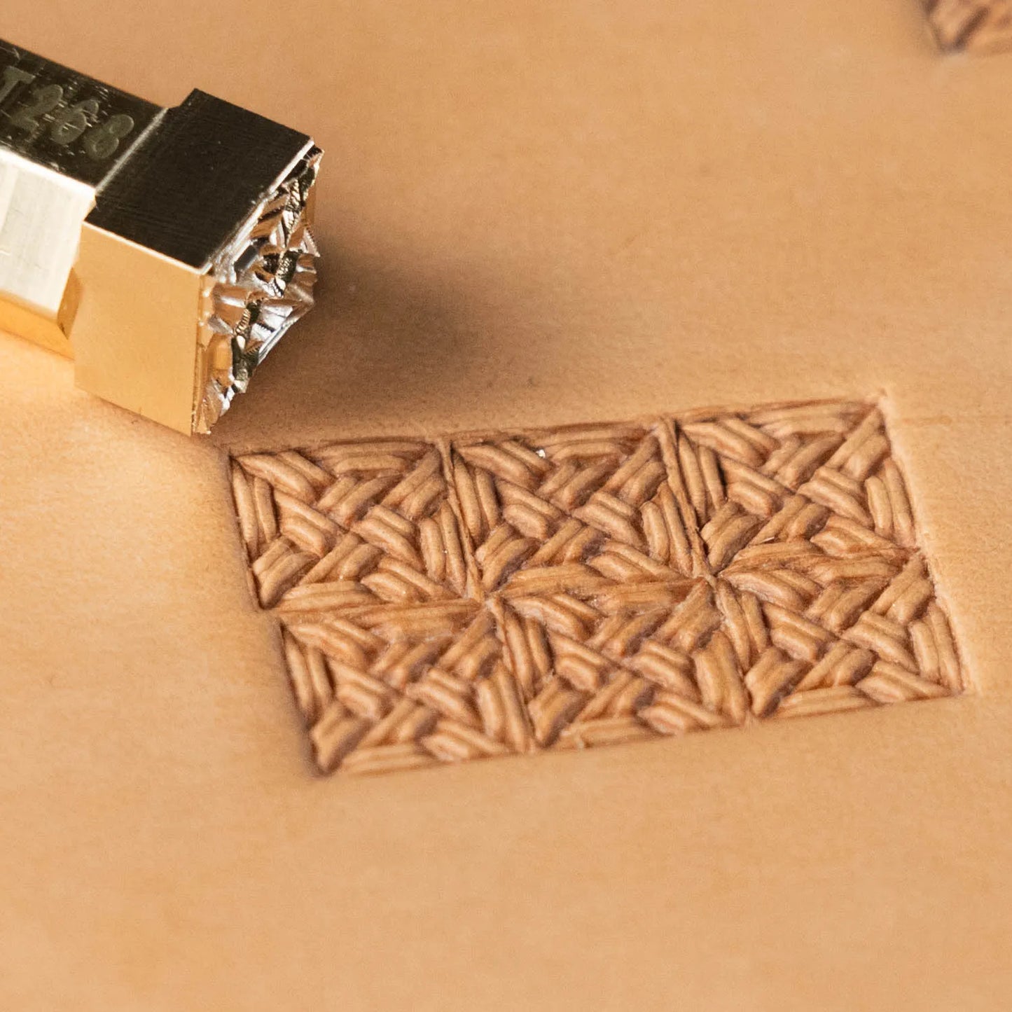 LT268 Geometric Leather Stamping Tool–Interwoven Geometric 10x10mm (2/5" x 2/5")