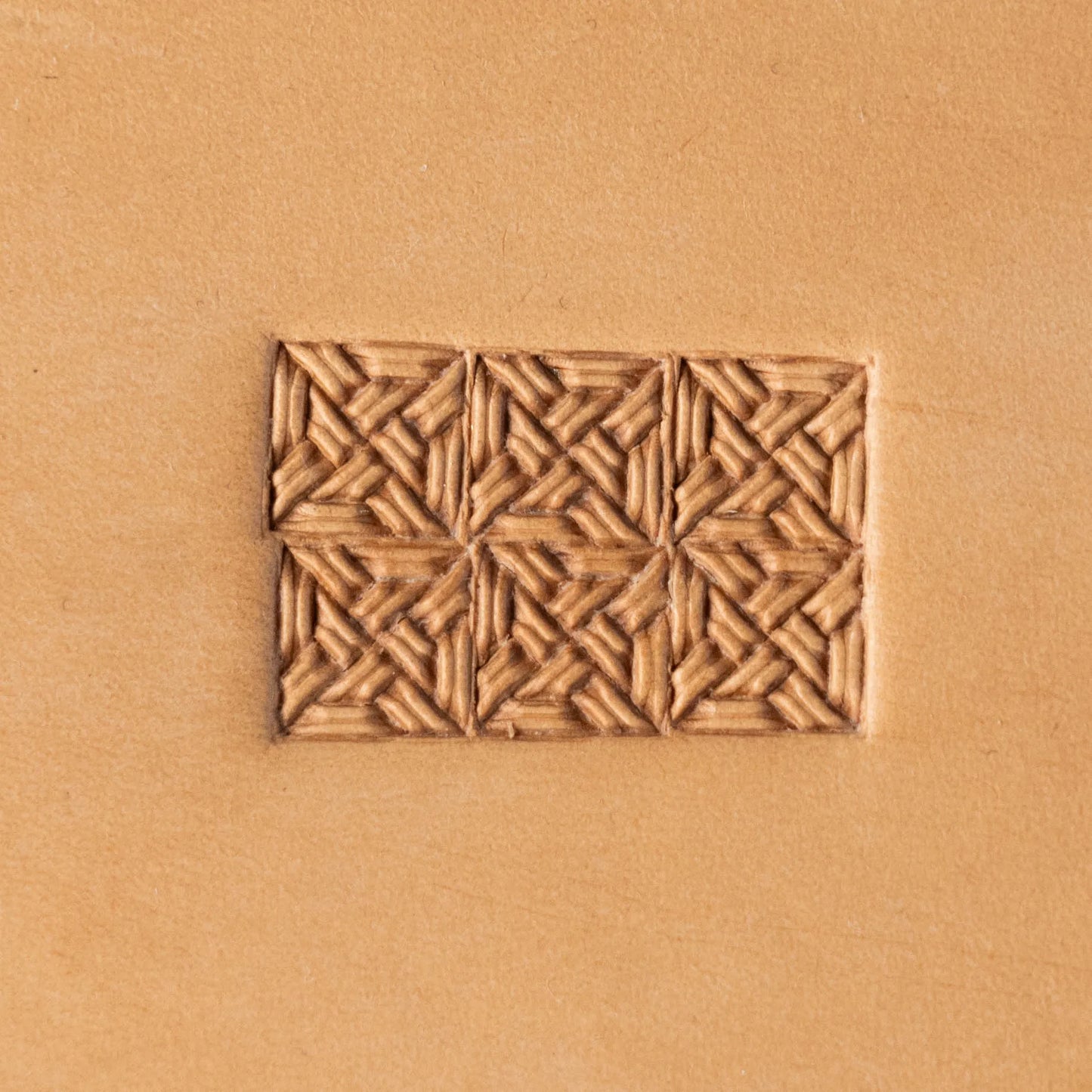 Geometric Leather Stamp – Interwoven