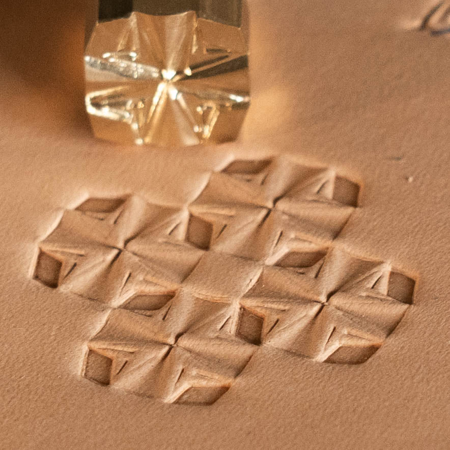 LT307 Geometric Leather Stamping Tool–Folded Star Geometric 15x15mm (7/12" x 7/12")