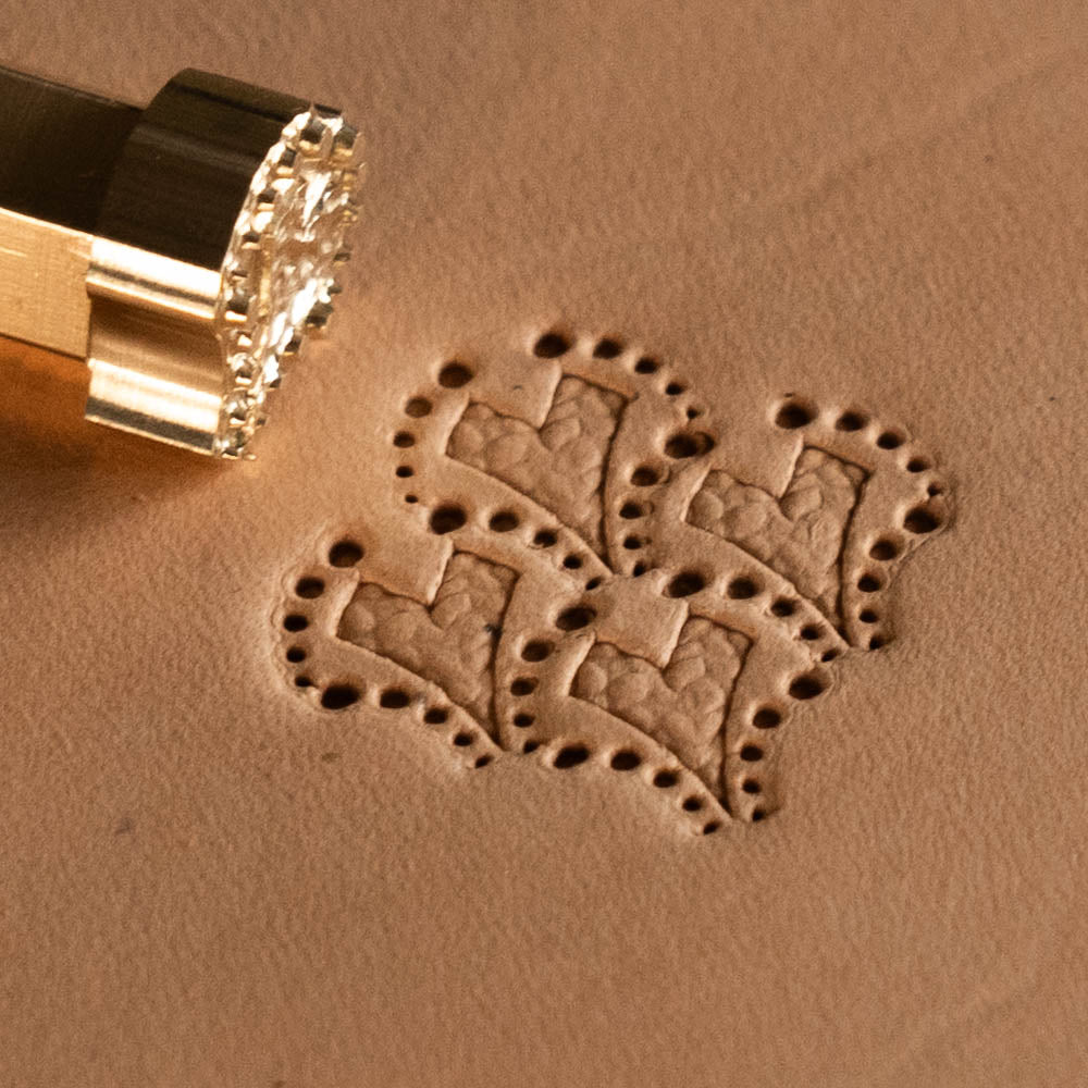 LT380 Heart Leather Stamping Tool–Dotted  Motif Heart 15x16mm (7/12" x 5/8")