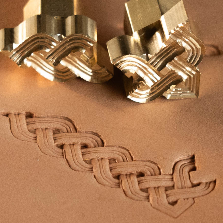 LT388 Basket Weave Leather Stamping Tool–Celtic Knot Basket Weave