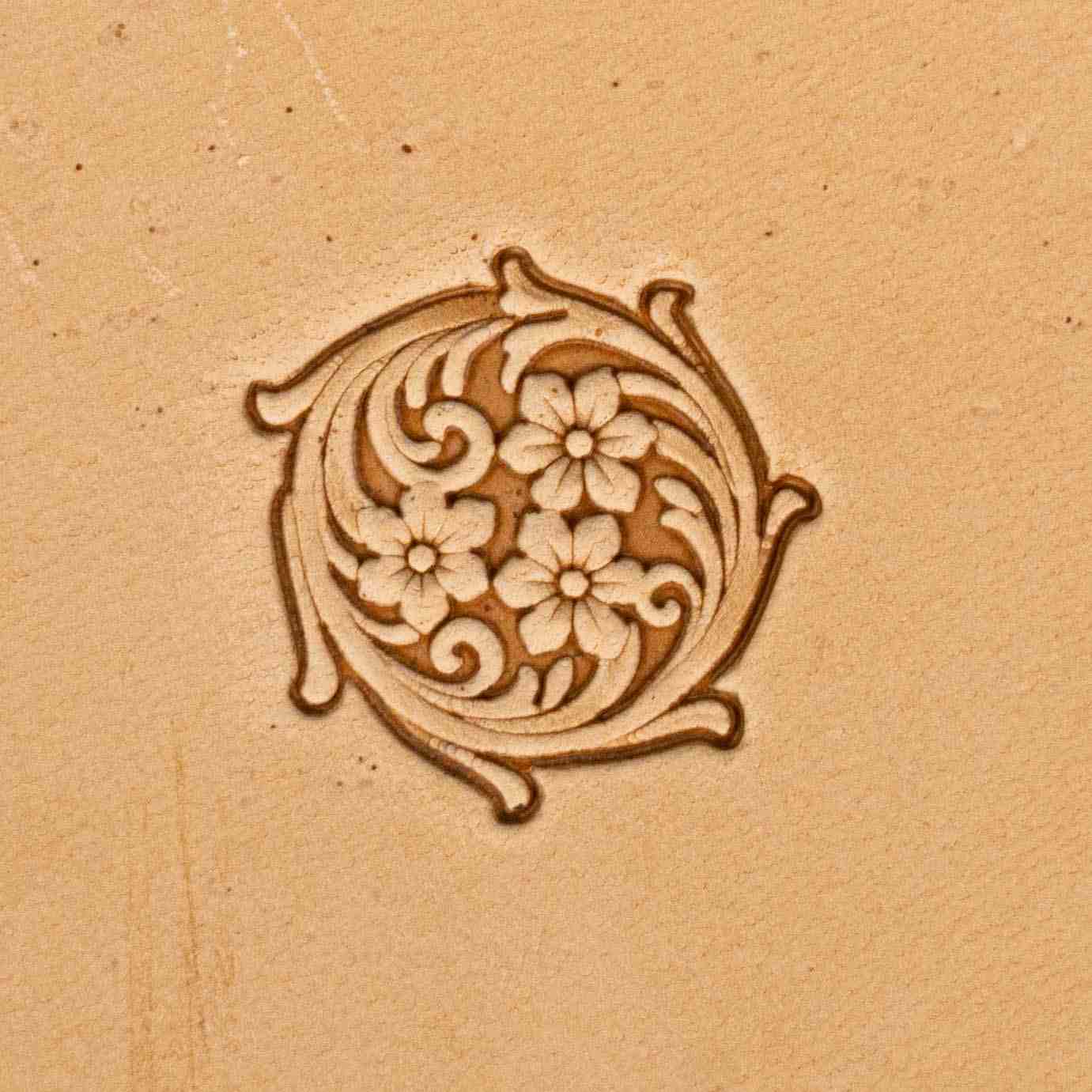 LT397 Flower Leather Stamping Tool–Vintage Blossom Flower 21x21mm (5/6" x 5/6")