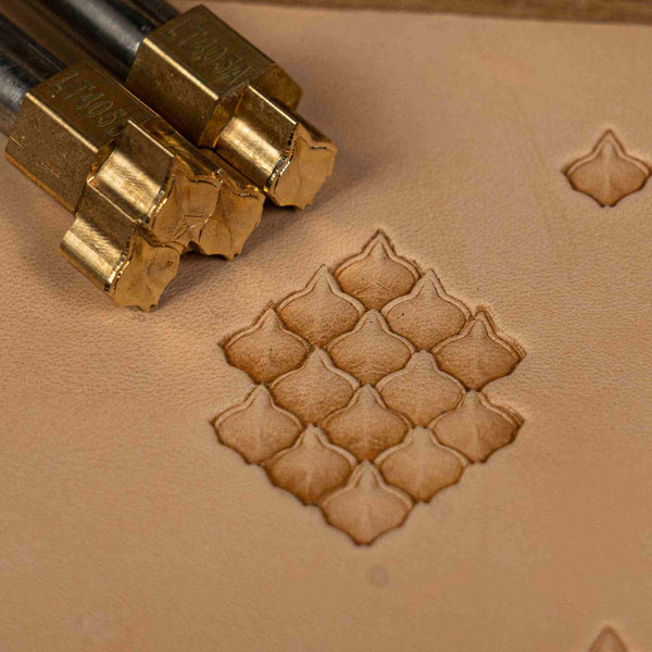 Pattern Leather Stamp – Scalloped Tiles