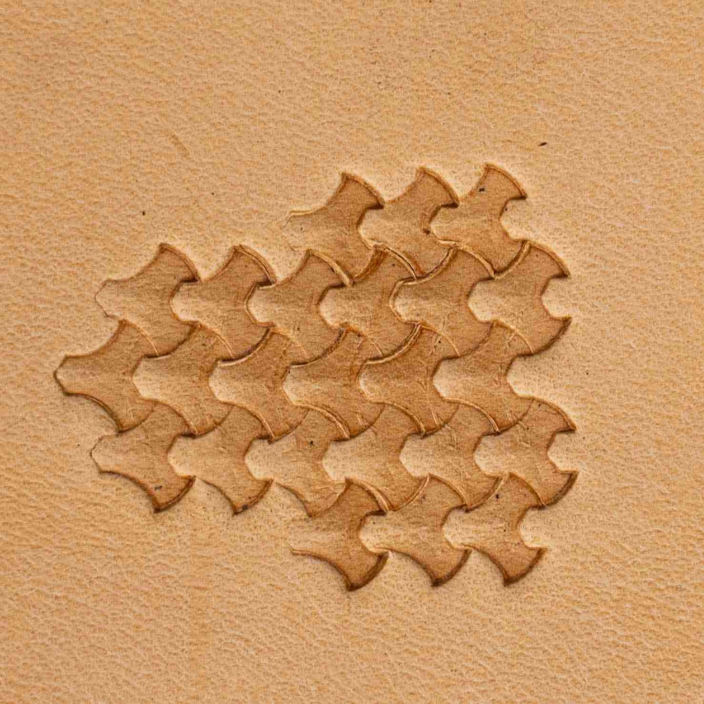 LT406 Geometric Leather Stamping Tool–Interlocking Tiles Geometric