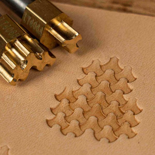 Geometric Leather Stamp – Interlocking Tiles