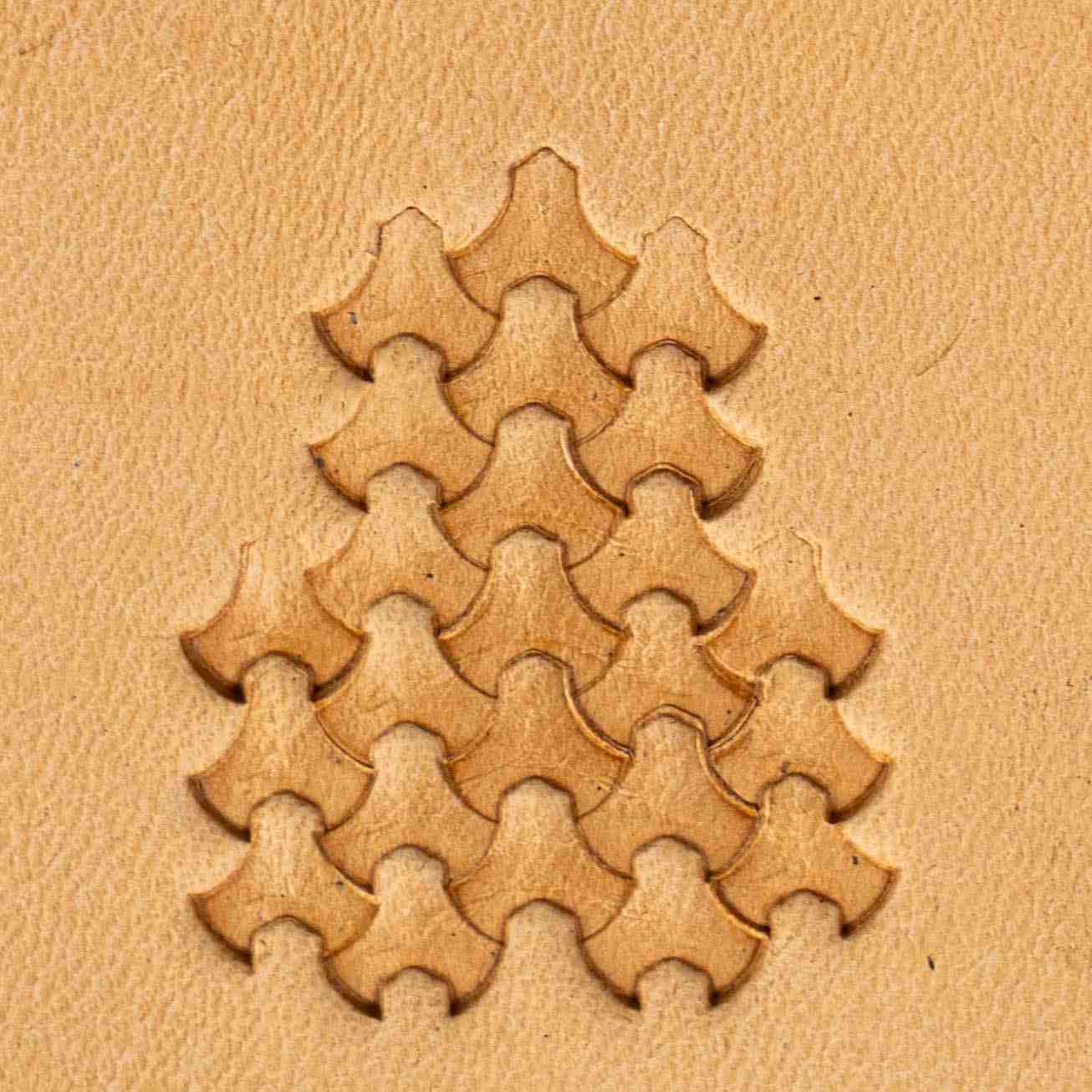 LT406 Geometric Leather Stamping Tool–Interlocking Tiles Geometric
