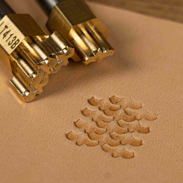Bat Leather Stamp – Scale Motif