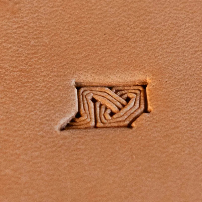 LT596 Geometric Leather Stamping Tool–Celtic Knot Geometric 13x12mm (1/2" x 7/15")