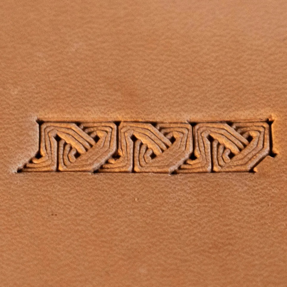 LT596 Geometric Leather Stamping Tool–Celtic Knot Geometric 13x12mm (1/2" x 7/15")