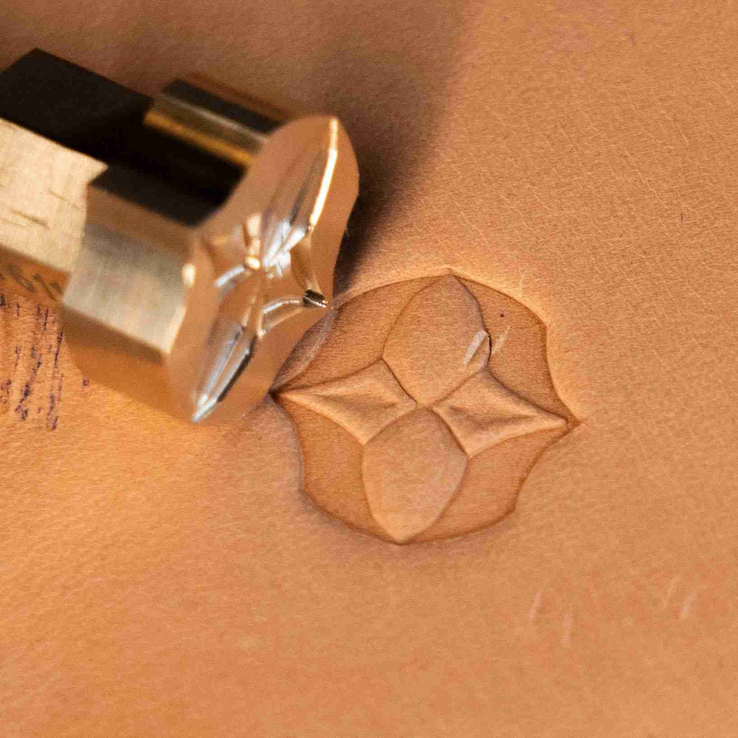 LT611 Geometric Leather Stamping Tool–Star Cluster Geometric 17x17mm (2/3" x 2/3")