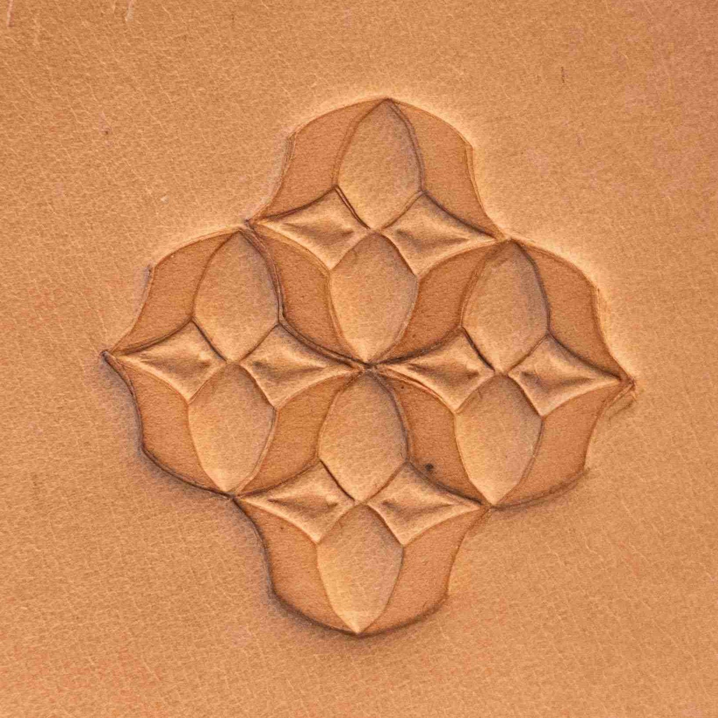 LT611 Geometric Leather Stamping Tool–Star Cluster Geometric 17x17mm (2/3" x 2/3")