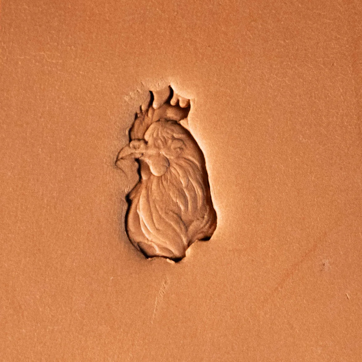 Animal Leather Stamp – Rooster Head