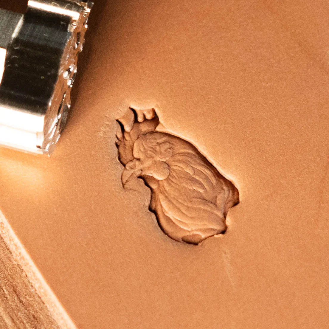 LT623 Animal Leather Stamping Tool–Rooster Head Animal 12x21mm (7/15" x 5/6")