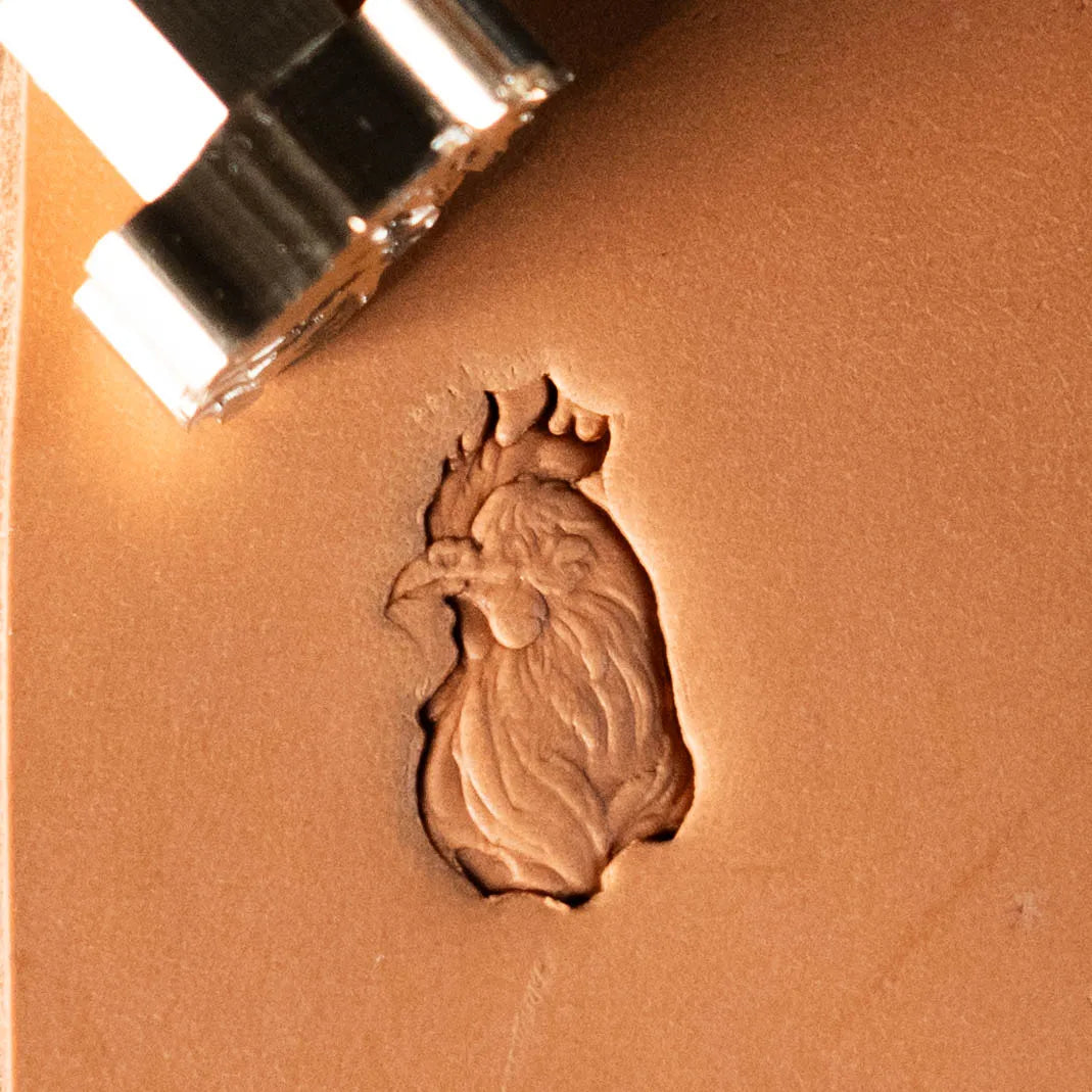 LT623 Animal Leather Stamping Tool–Rooster Head Animal 12x21mm (7/15" x 5/6")