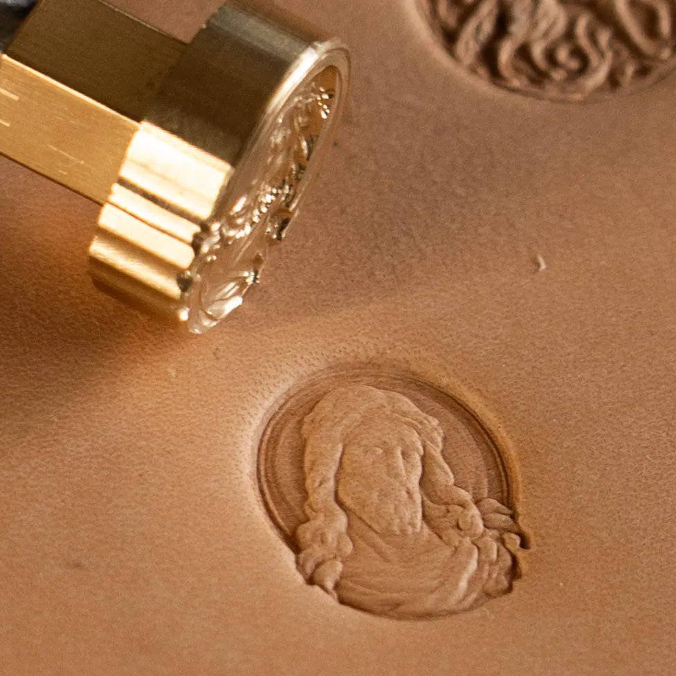 LT651 Sacred Portrait Leather Stamping Tool– Sacred Portrait 17x20mm (2/3" x 11/14")