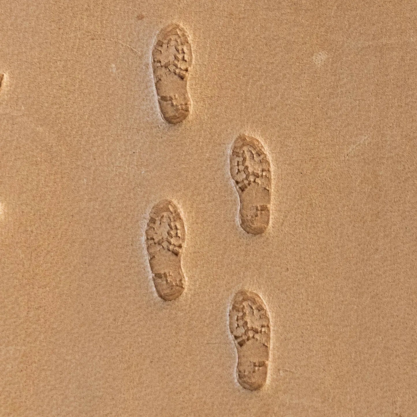 Footprint Leather Stamp – Trail Steps