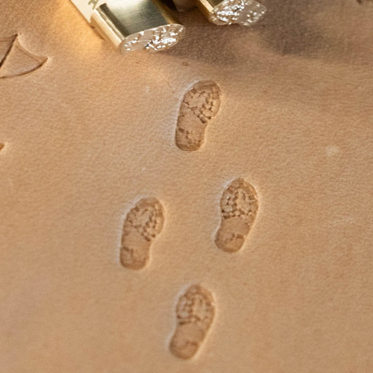 LT604A+B Footprint Leather Stamping Tool–Trail Steps Footprint 08x10mm (5/16" x 2/5")