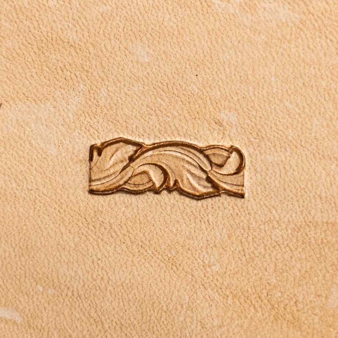 LT173 Leaf Leather Stamping Tool–Border Leaf 18x7mm (5/7" x 3/11")