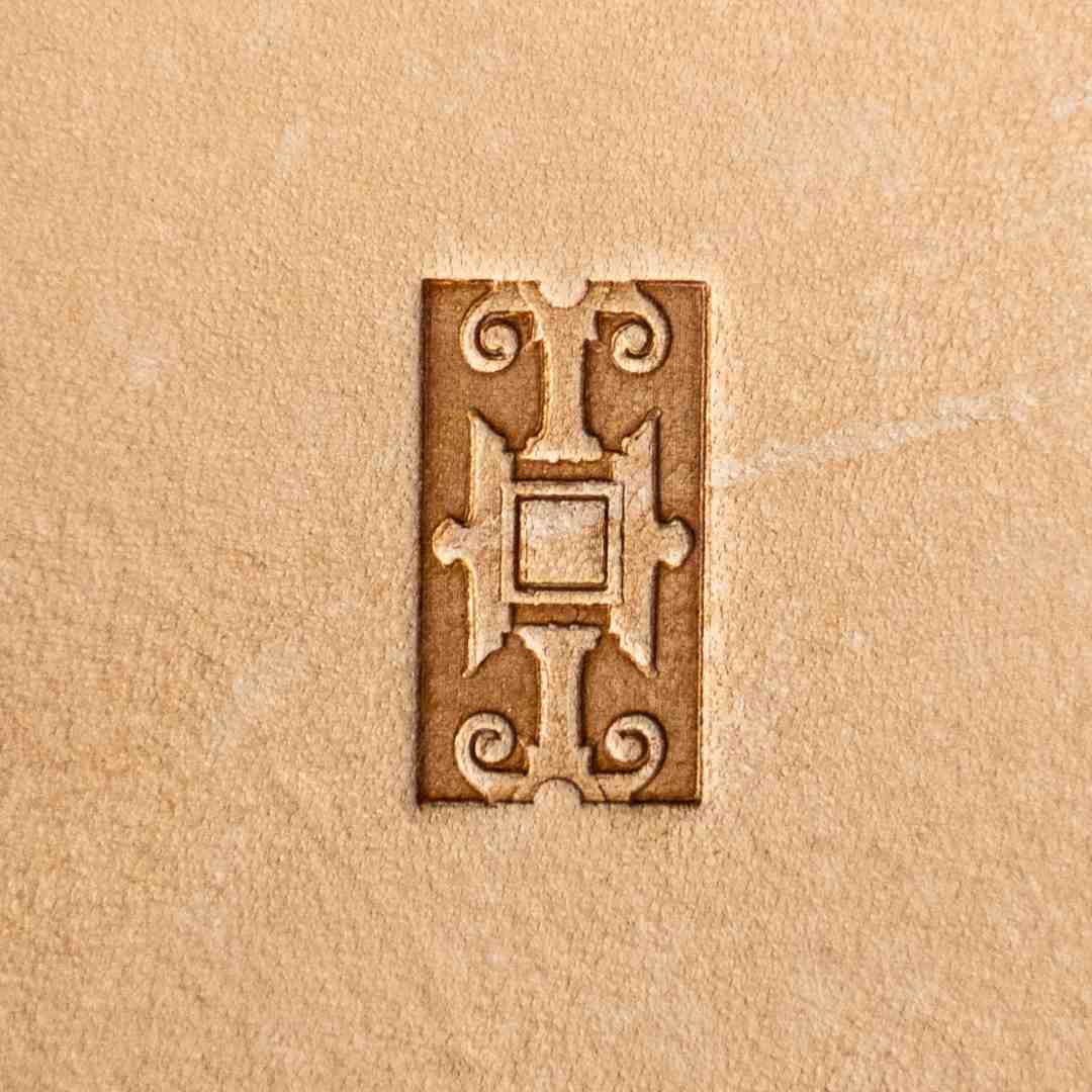 LT175 Geometric Leather Stamping Tool–Ornate Border Geometric 18x10mm (5/7" x 2/5")