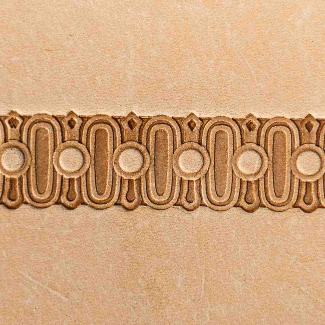 LT183 Oval Border Leather Stamping Tool– Oval Border 16x16mm (5/8" x 5/8")