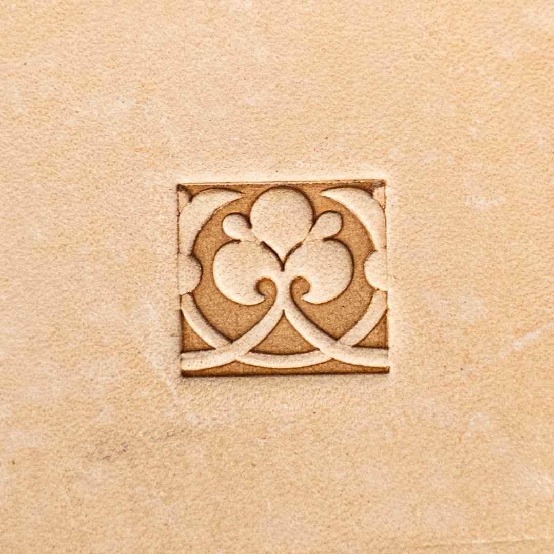 LT169 Ornate Square Leather Stamping Tool– Ornate Square 15x14mm (7/12" x 5/9")