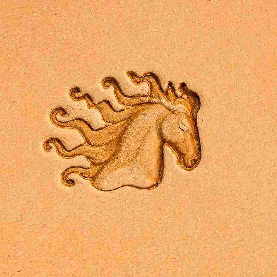 LT204 Horse Leather Stamping Tool–Fairy Tale Horse 20x15mm (11/14" x 7/12")