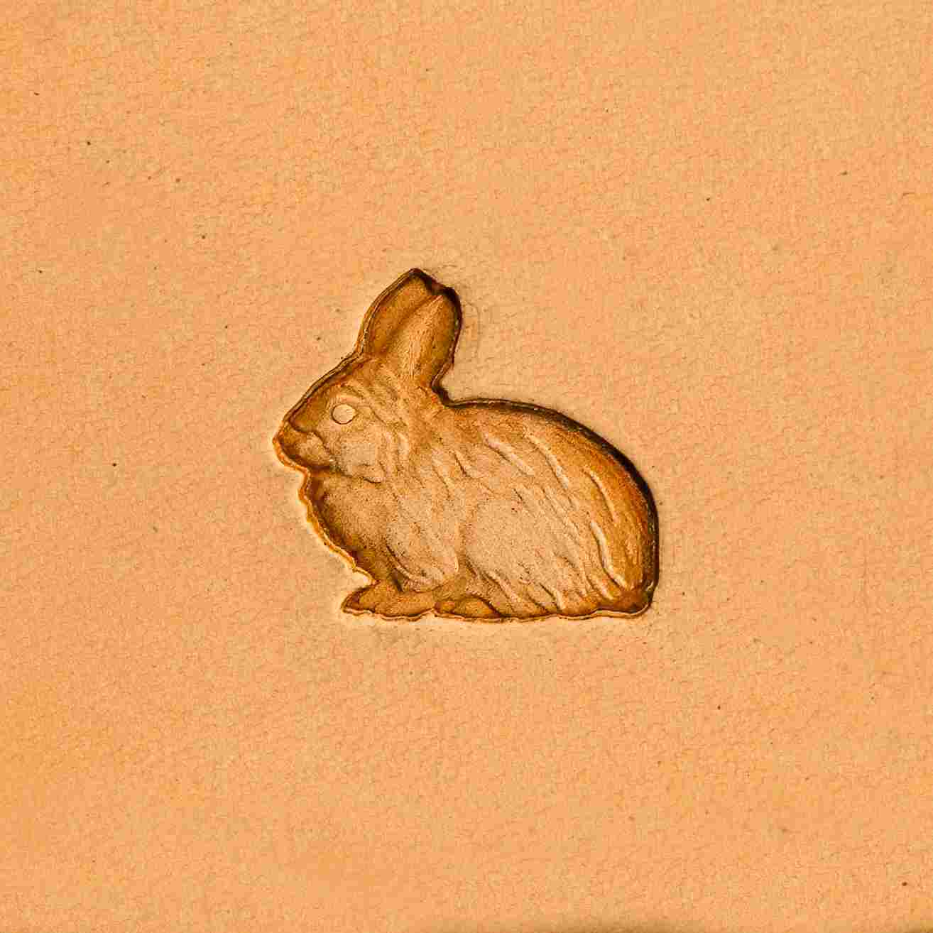 LT205 Rabbit Leather Stamping Tool–Fluffy Outline Rabbit 20x19mm (11/14" x 3/4")
