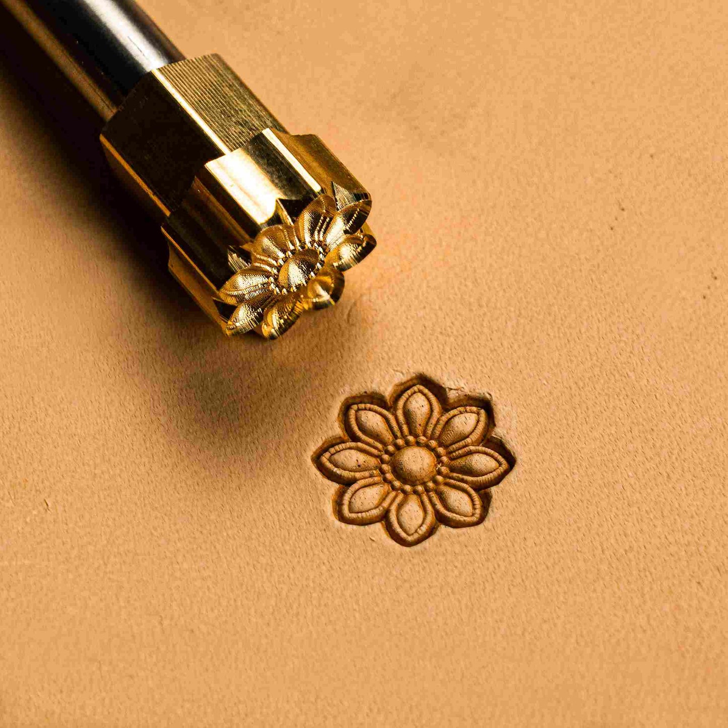 Flower Leather Stamp – Petal Mandala