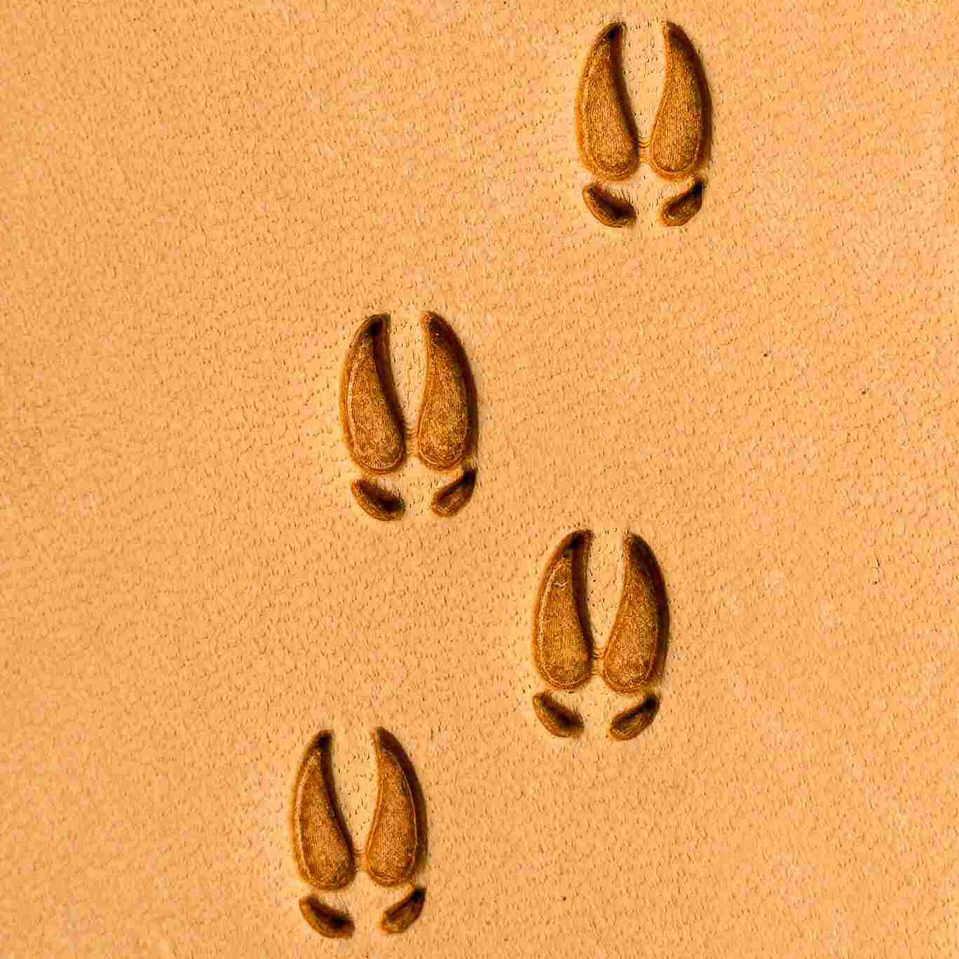LT276 Footprint Leather Stamping Tool–Hoof Tracks Footprint 08x05mm (5/16" x 1/5")