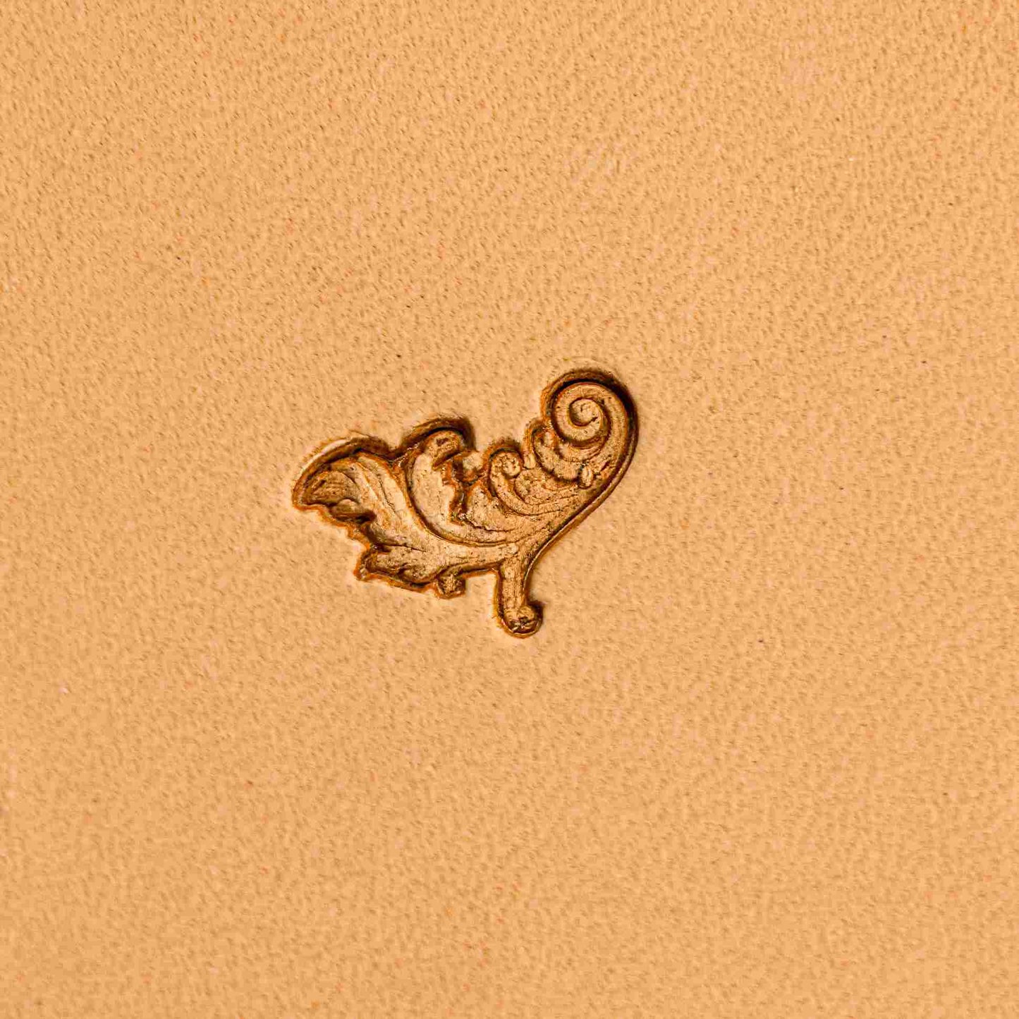 LT309 Leaf Leather Stamping Tool–Ornate Swirl Leaf 15x11mm (7/12" x 7/16")