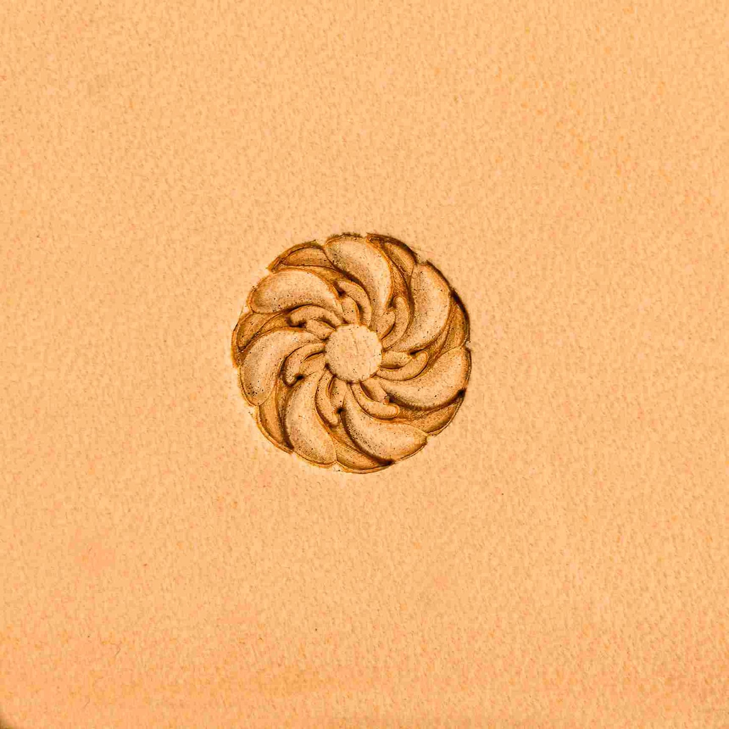LT333 Swirl Mandala Leather Stamping Tool– Swirl Mandala 15x15mm (7/12" x 7/12")