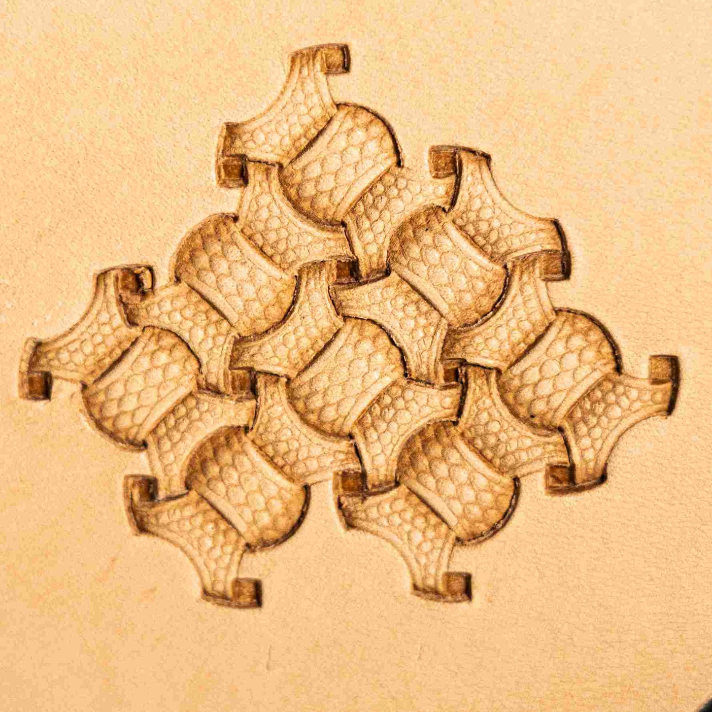 Basket Weave Leather Stamping Tool imprint design LT001