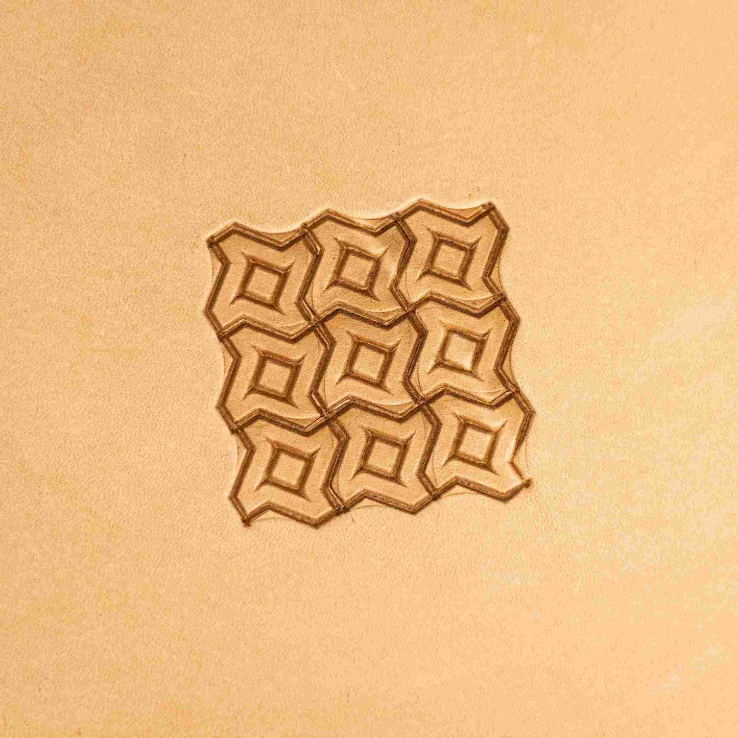 LT026 Geometric Leather Stamping Tool–3D Tiled Geometric