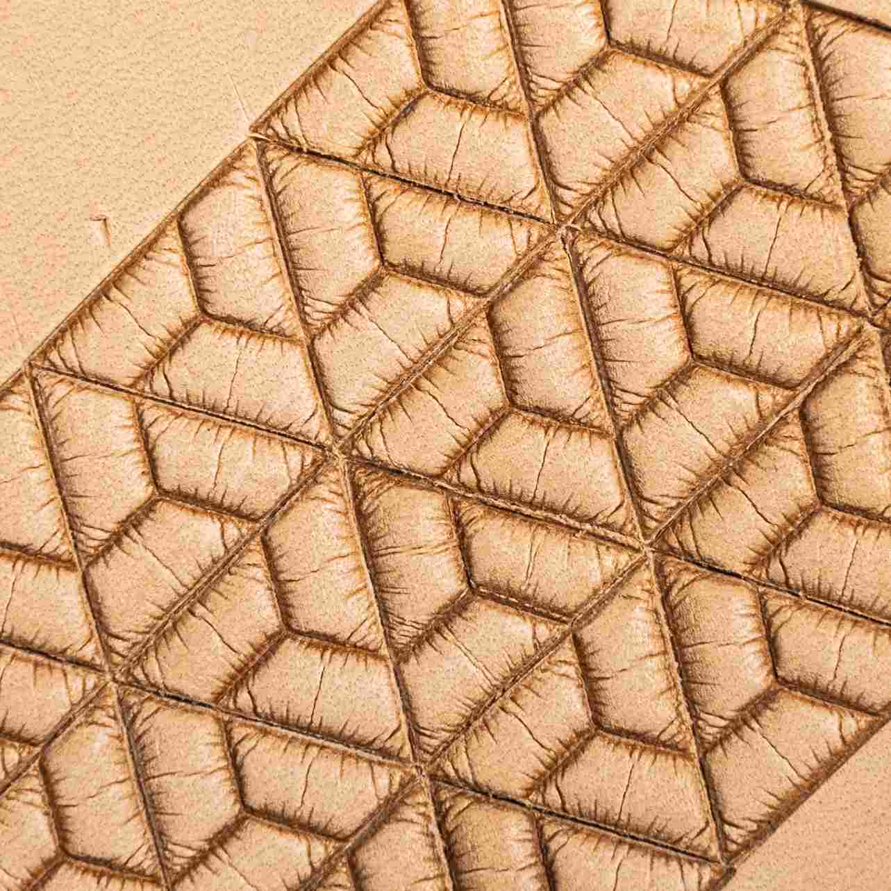 LT038 Geometric Leather Stamping Tool–3D Cubes Geometric