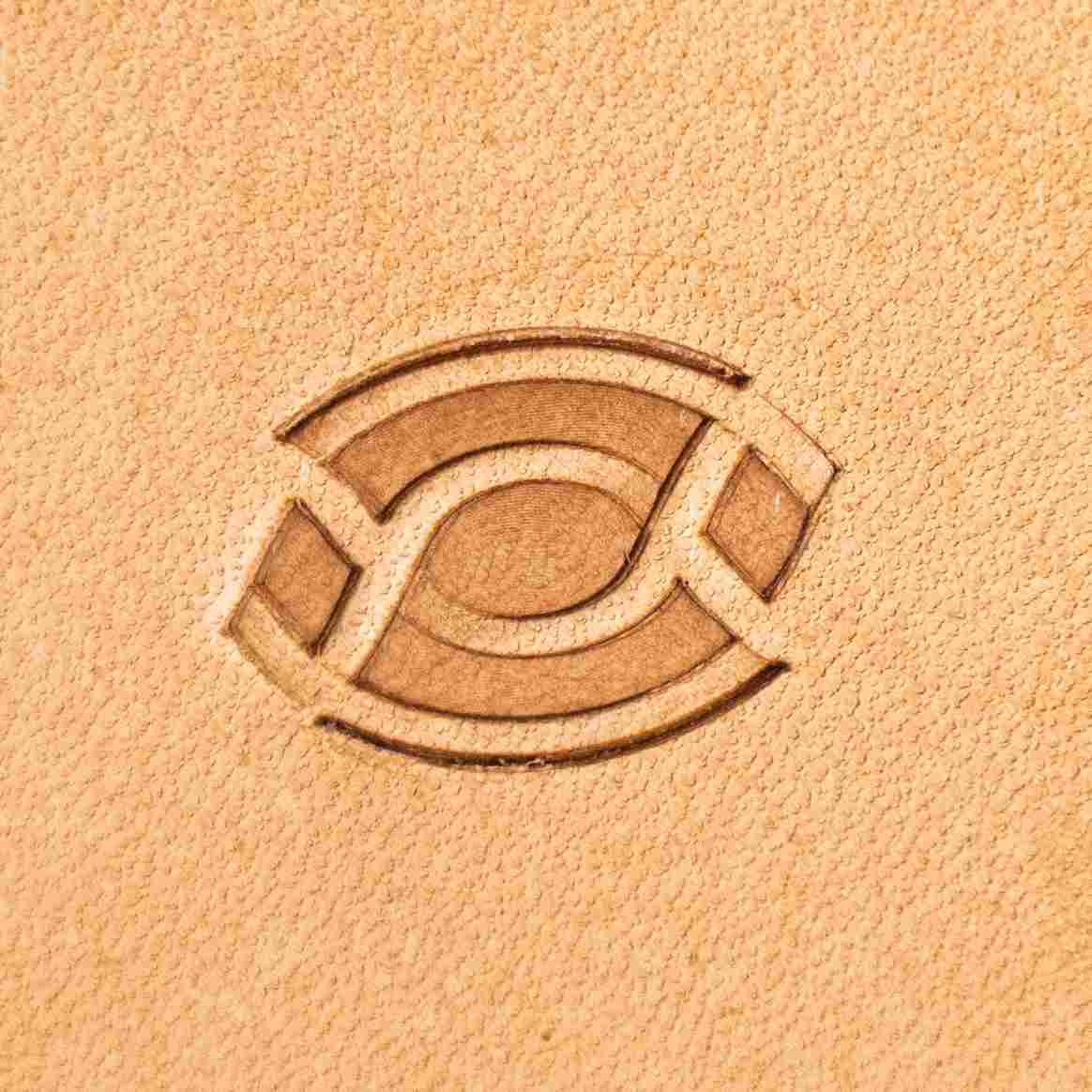 LT047 Geometric Leather Stamping Tool–Interlocking Geometric 19x13mm (3/4"x1/2")