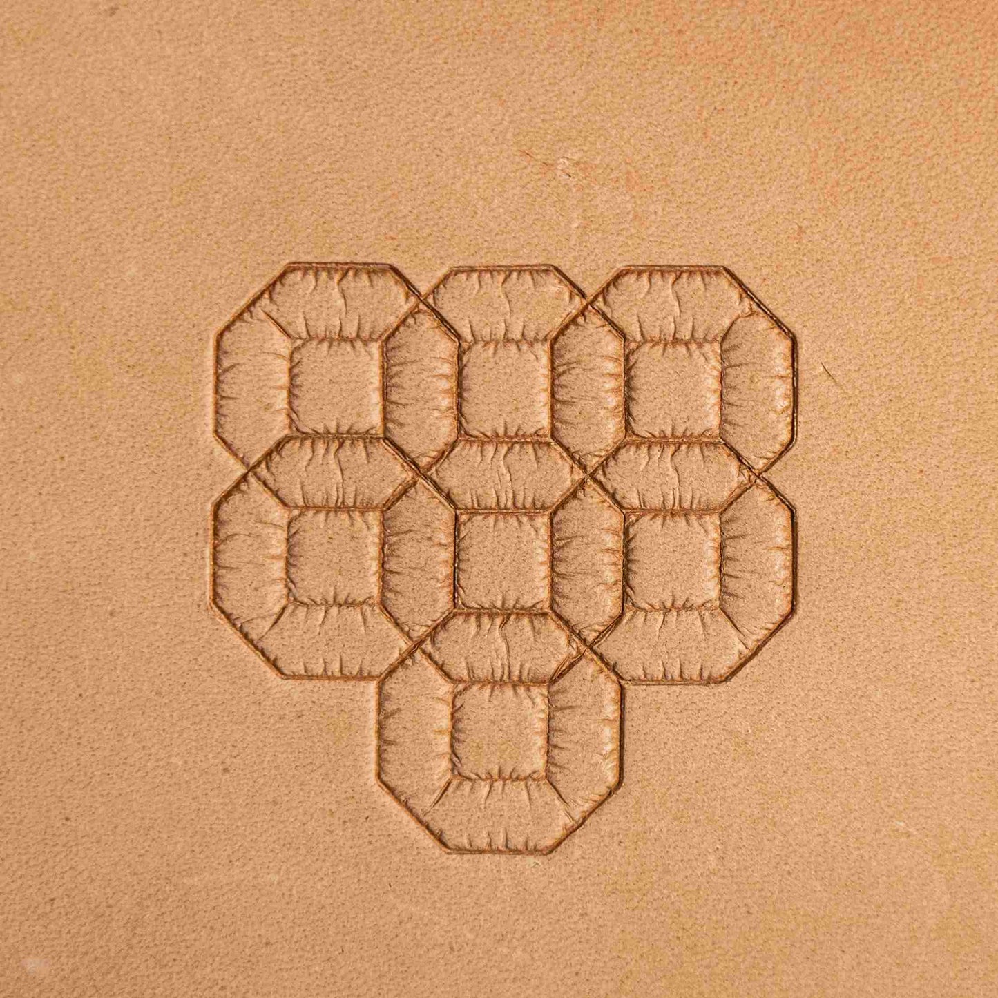 LT061 Geometric Leather Stamping Tool–Octagon Cluster Geometric 17x17mm (11/16"x11/16")