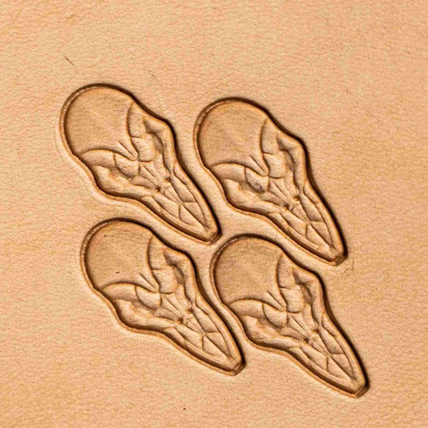 LT077 Skull Leather Stamping Tool–Alien Skull 18x9mm (5/7" x 5/14")