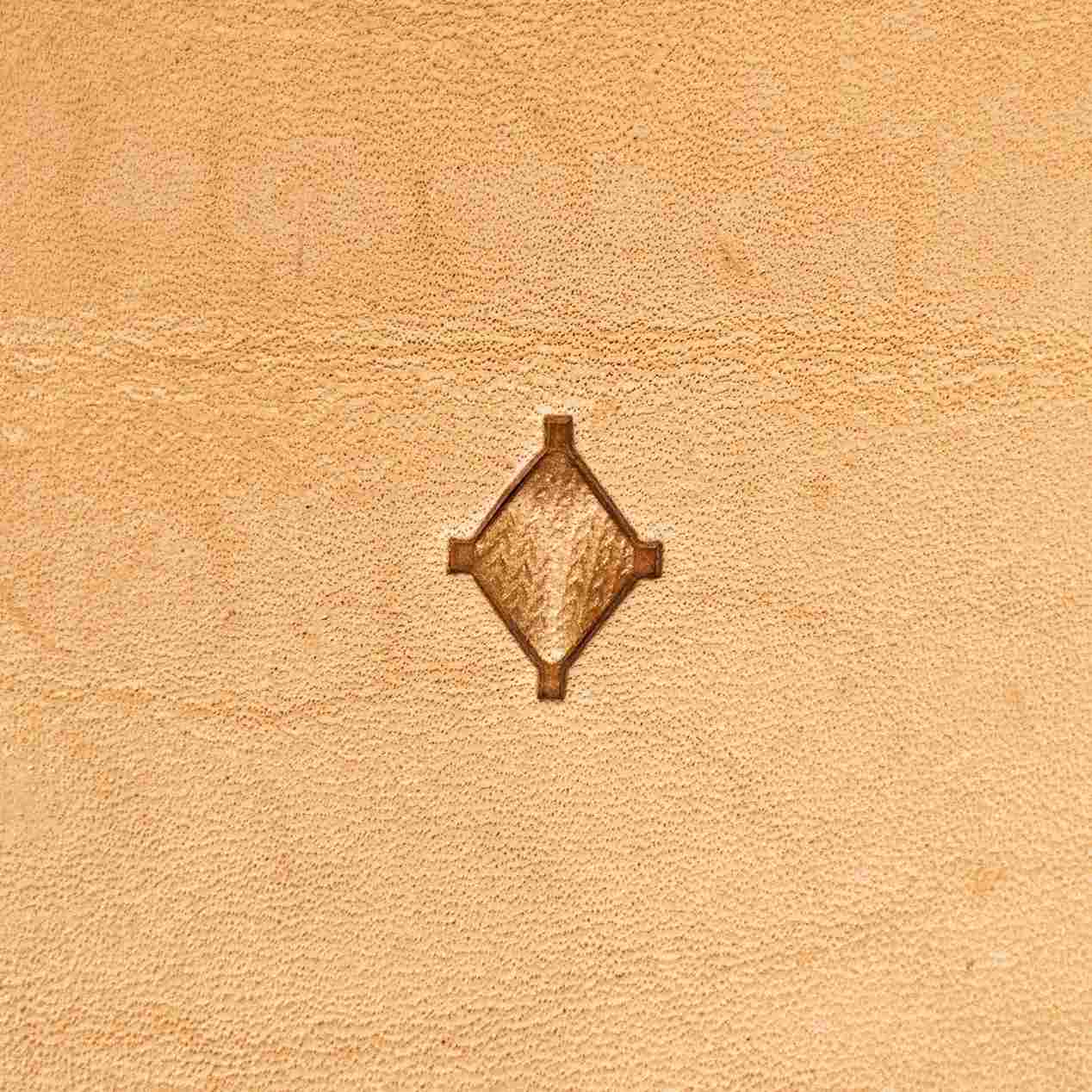 LT024 Geometric Leather Stamping Tool–Diamond Grid Geometric 14x11mm (9/16"x7/16")