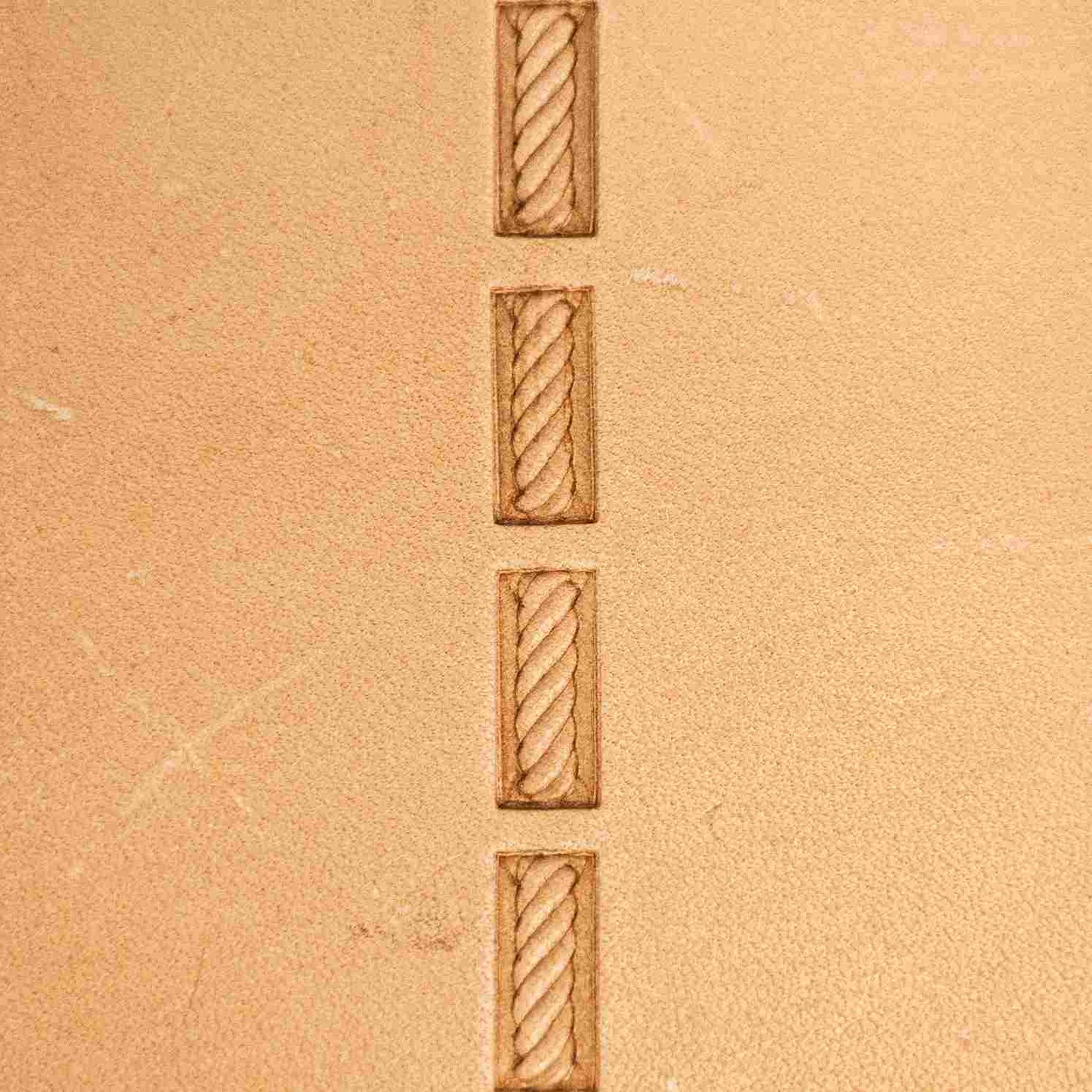 LT058 Geometric Leather Stamping Tool–Rope Rectangles Geometric 14x6mm (9/16"x1/4")