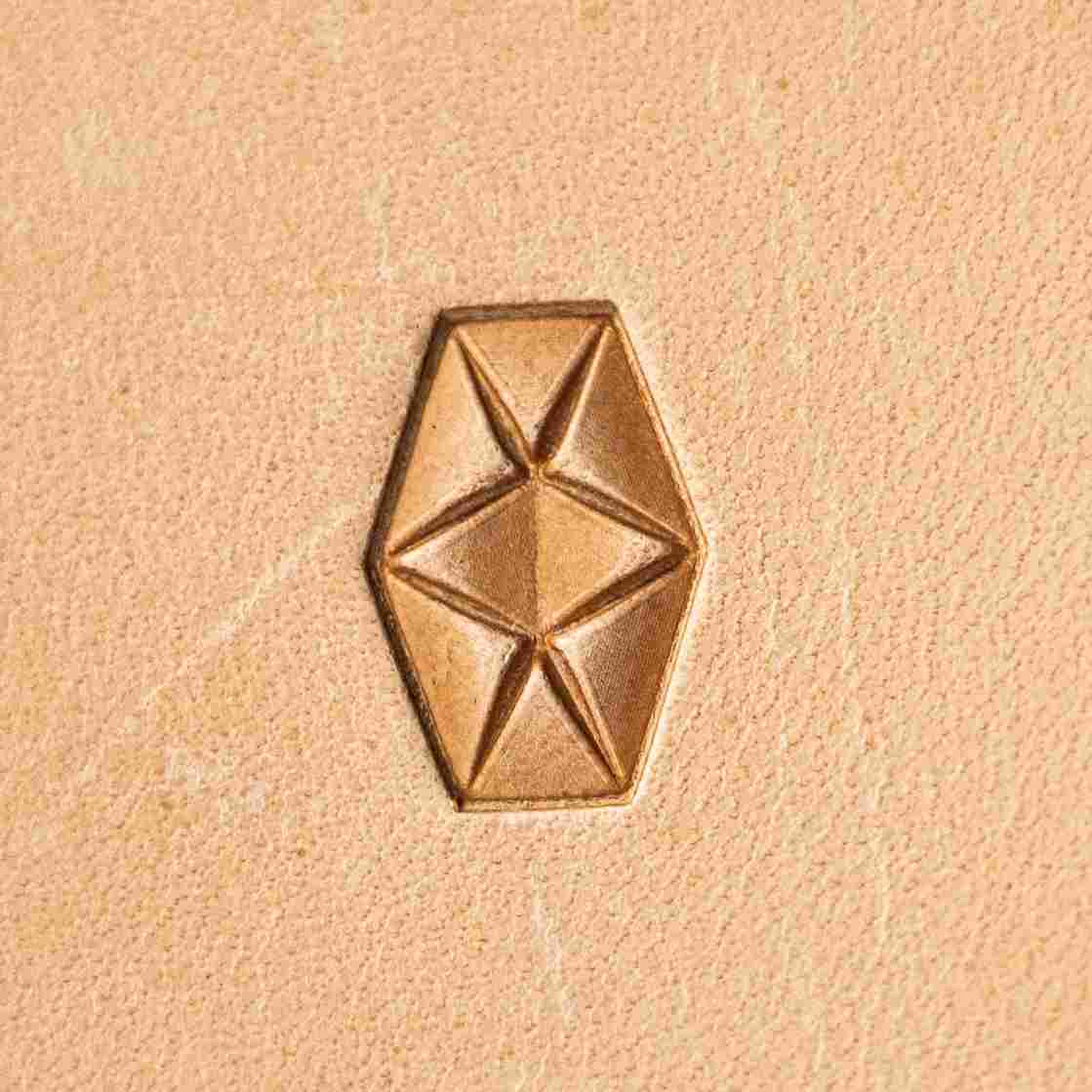 LT007 Geometric Leather Stamping Tool–Star Hexagon Geometric