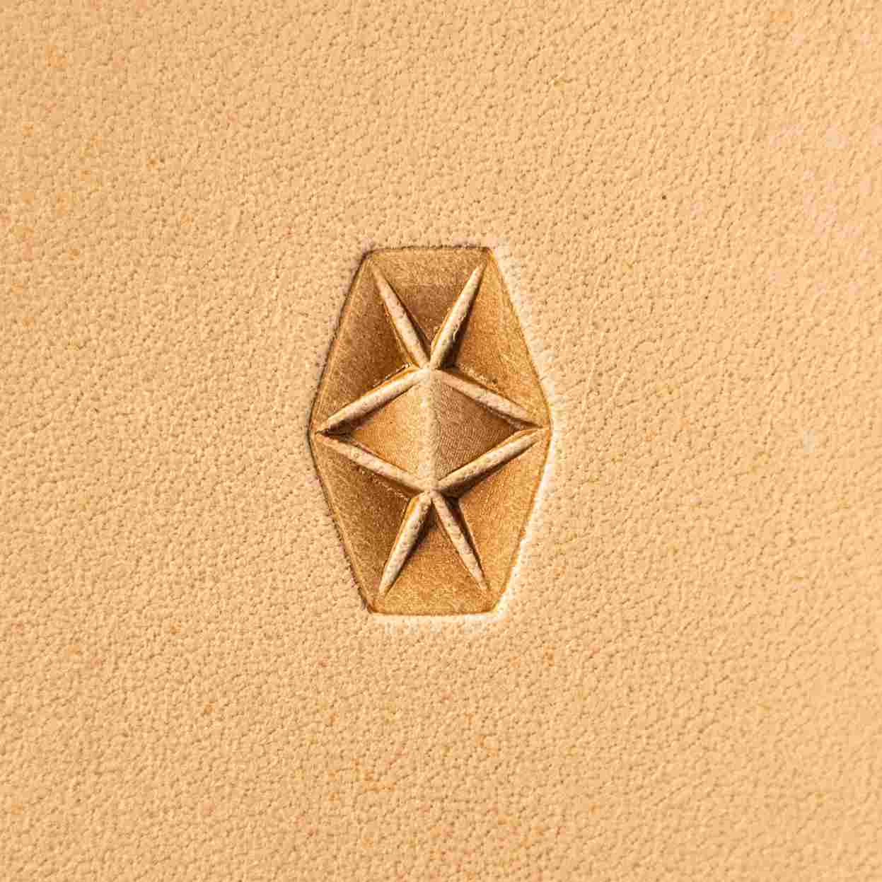 LT008 Geometric Leather Stamping Tool–Star Hexagon Geometric