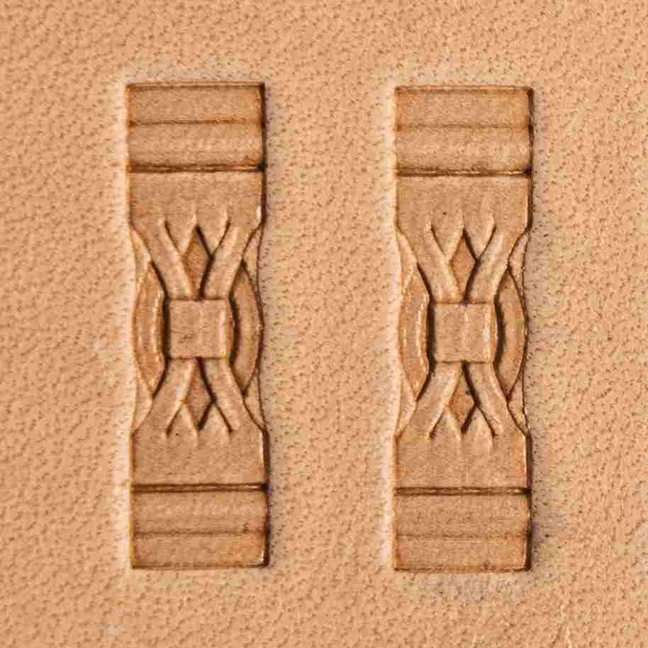 LT088 Geometric Leather Stamping Tool–Braided Strap Geometric 20x6mm (11/14" x 3/13")
