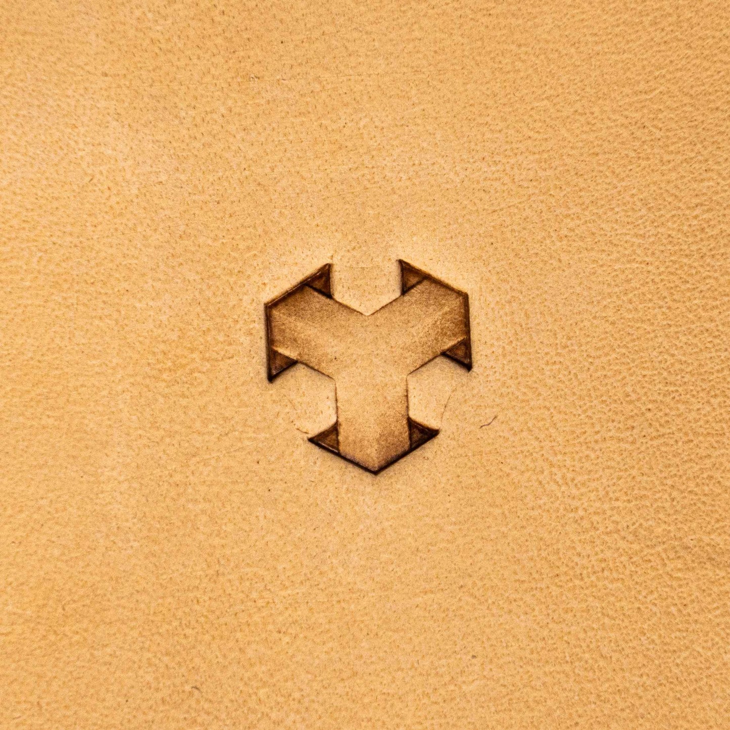 LT004 Geometric Leather Stamping Tool–Interlocking Shapes Geometric