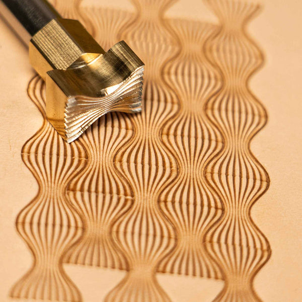 Pattern Leather Stamp – Wavy Lines
