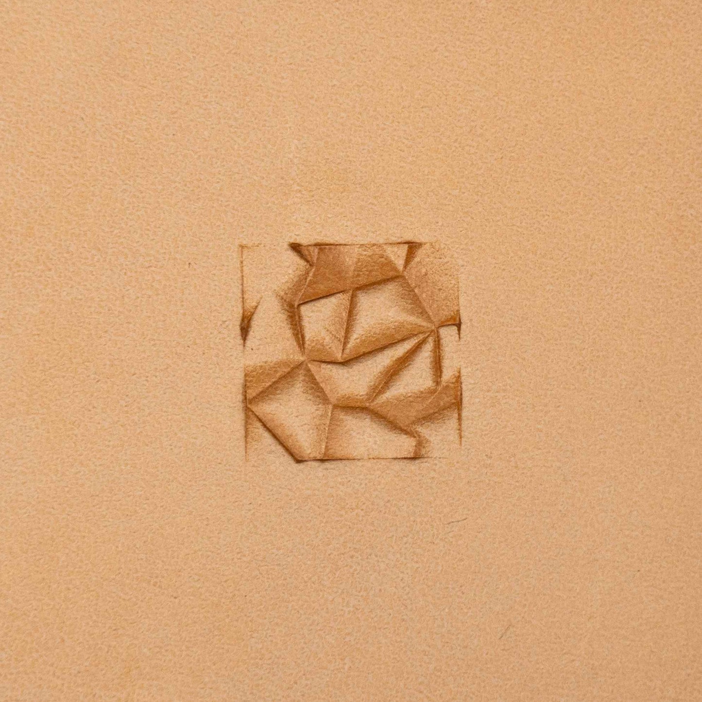 LT051 Geometric Leather Stamping Tool–Origami Style Geometric 16x16mm (5/8"x5/8")