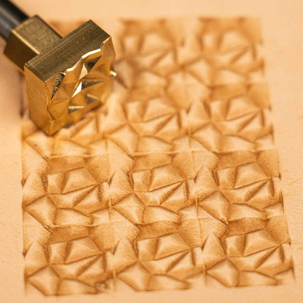 Geometric Leather Stamp – Origami Style