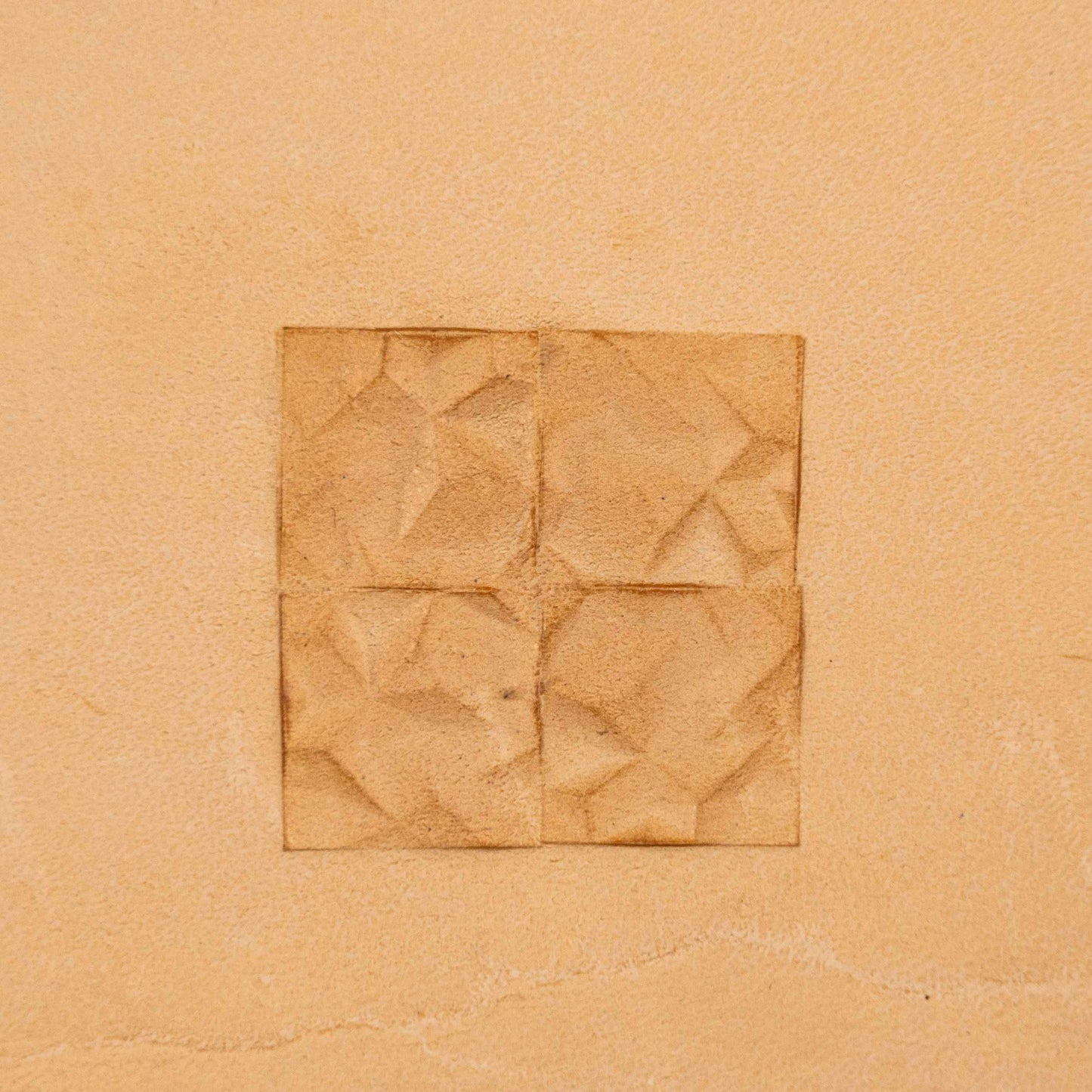 LT059 Geometric Leather Stamping Tool–Faceted Squares Geometric 14x14mm (9/16"x9/16")